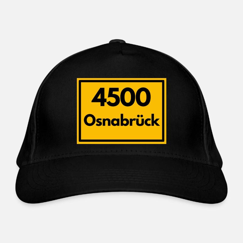 Panneau de la ville - puis rétro ancien code postal 4500 OSNABRÜCK Casquette classique bio