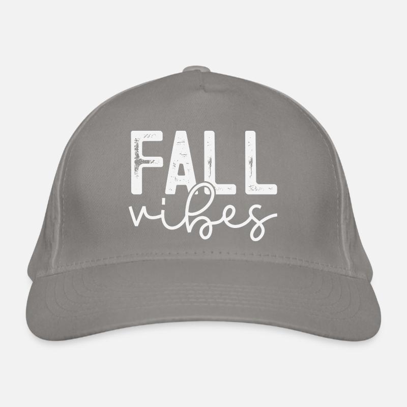 Herbst Vibes Schlangenmuster Design Bio-Baseballkappe