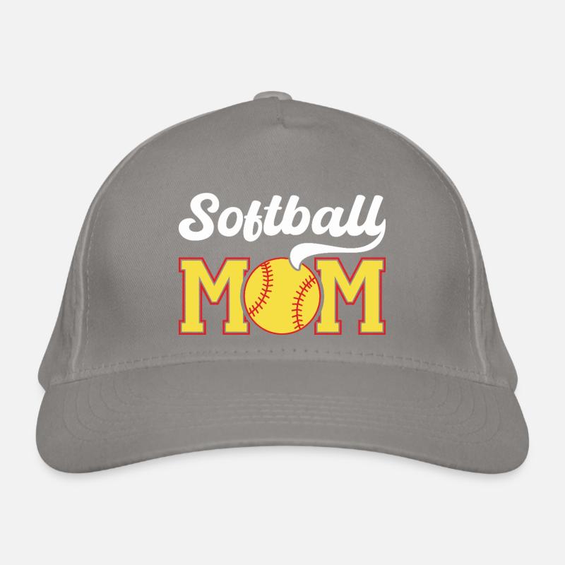 Softball Mom Pride Graphic Organic Baseball Cap