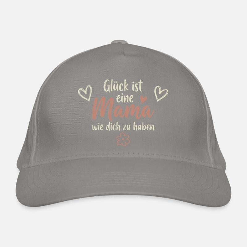 Glück ist eine Mama wie dich zu haben Boho Spruch Bio-Baseballkappe