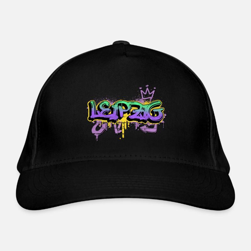 Leipzig Germany City Graffiti Sprayer Skater Organic Baseball Cap
