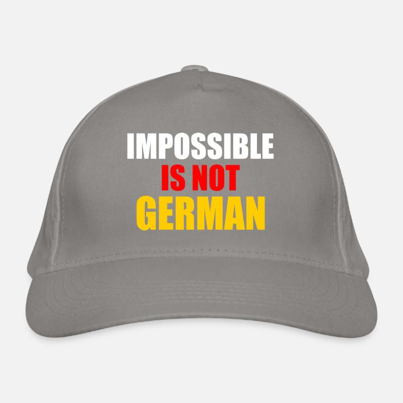 impossible is not german - germany Organic Baseball Cap