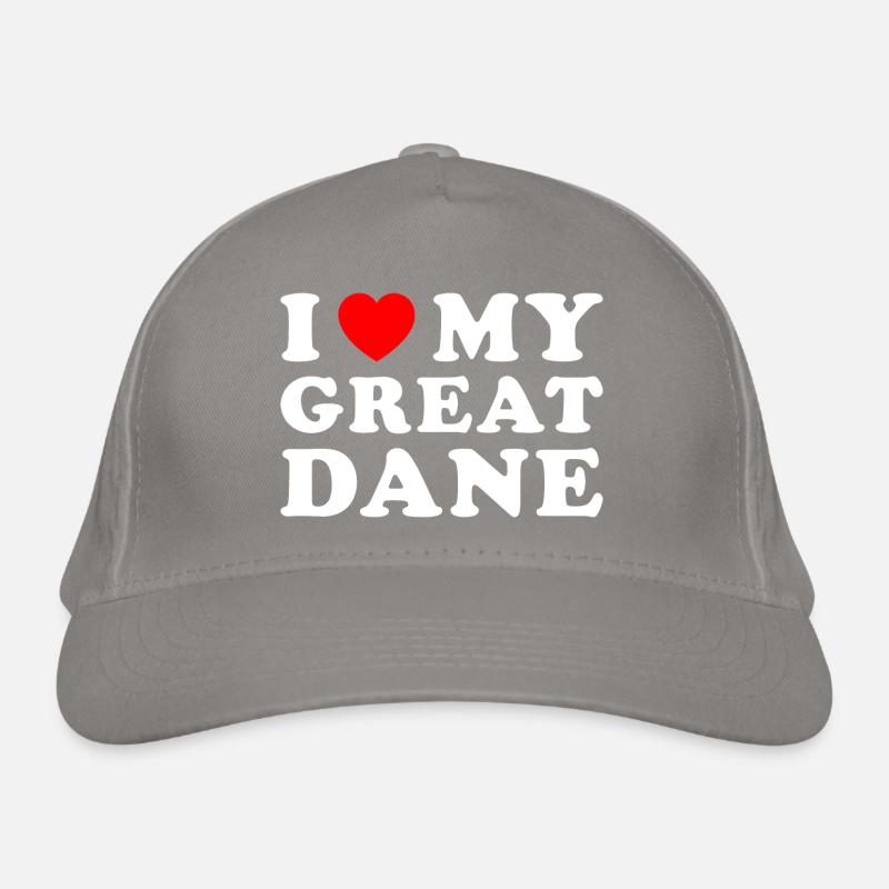 I Love My Great Dane Organic Baseball Cap