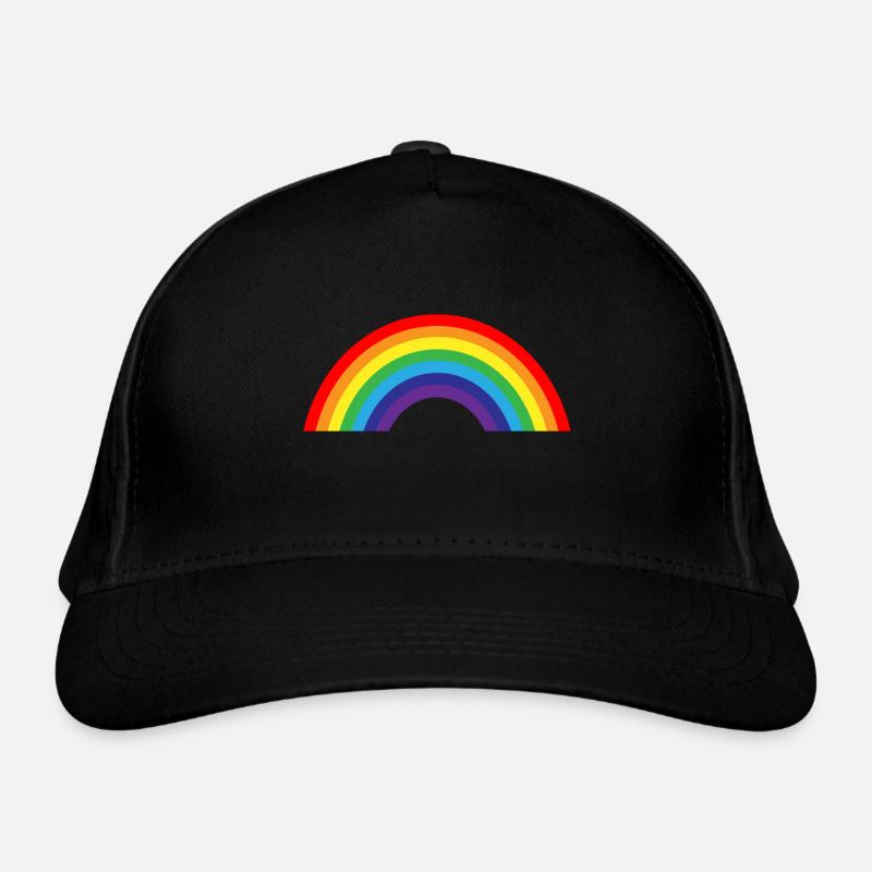 Regenbogen Bio-Baseballkappe