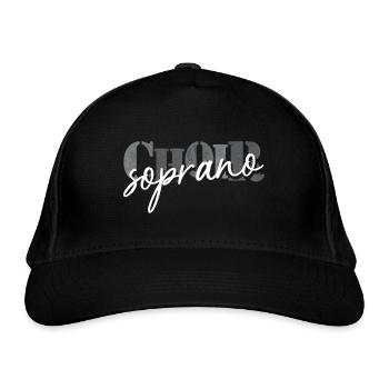 Chorale Chanteuse soprano - Casquette classique bio - noir - Devant
