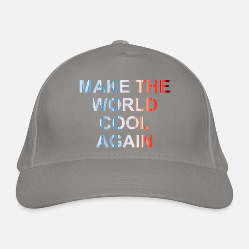 Make the world cool again - Klimawandel - FFF Bio-Baseballkappe