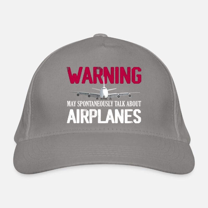 Warning May Spontaneously Talk About Airplanes Pil Bio-Baseballkappe