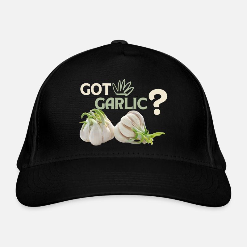 Knoblauch, lustiger Spuch, Got-Garlic Bio-Baseballkappe