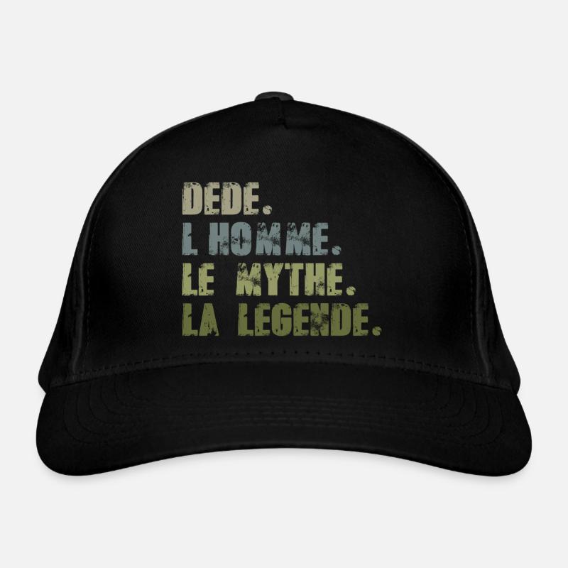 DEDE la légende - Casquette classique bio - noir