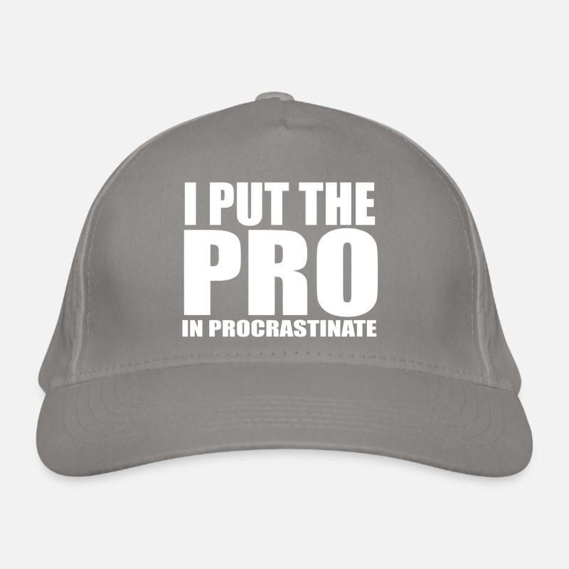 Procrastinate quote Organic Baseball Cap