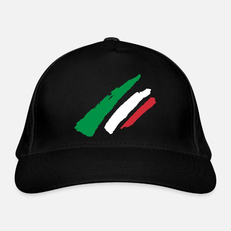 Italy flag stripe Organic Baseball Cap