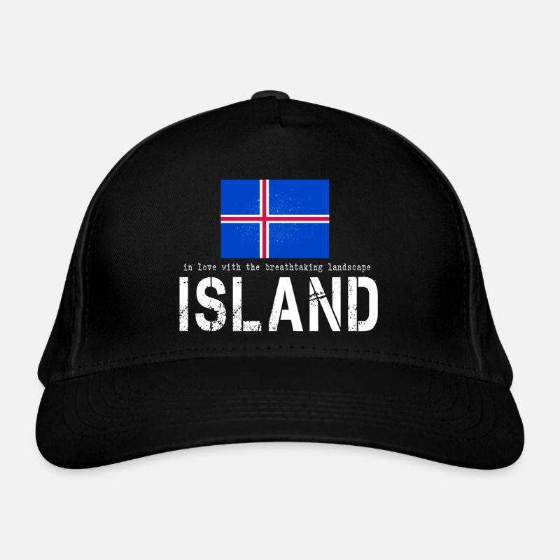 Island Iceland Bio-Baseballkappe
