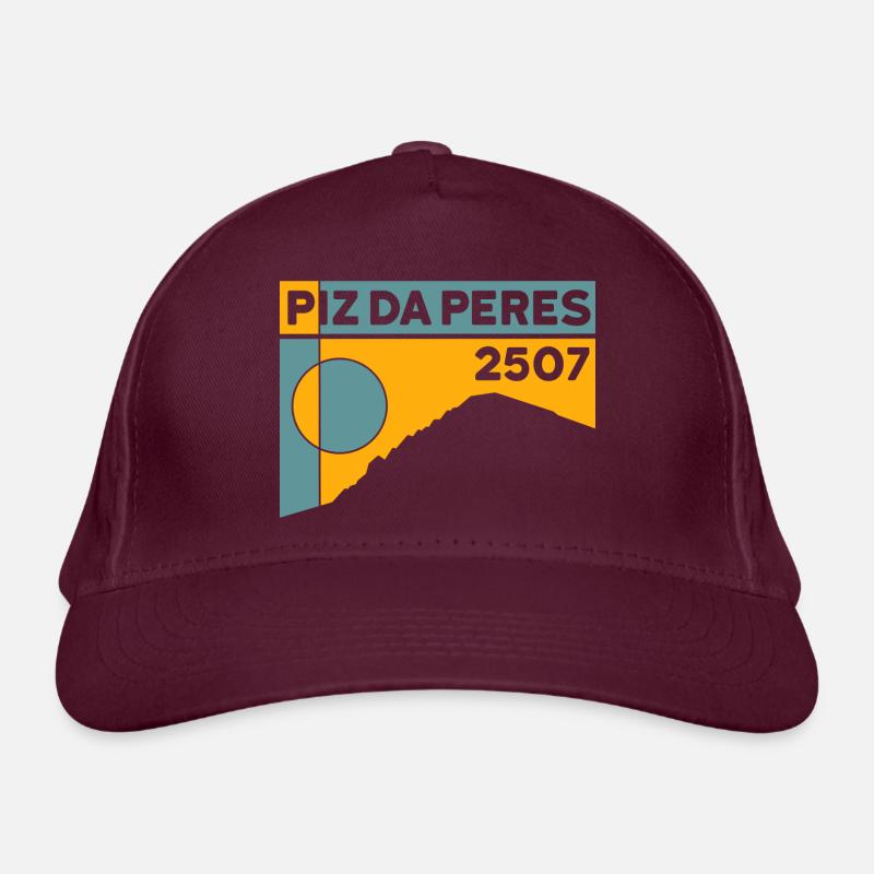 Piz da Peres Dolomites Randonnée Escalade Souvenirs Casquette classique bio