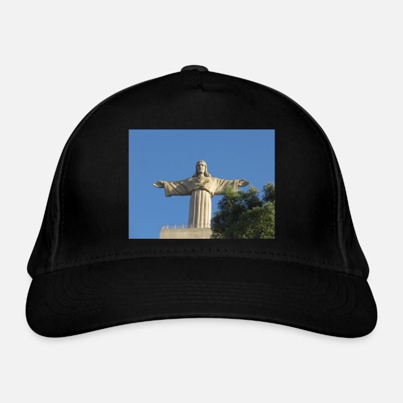 Lisbon Jesus Statue Organic Baseball Cap