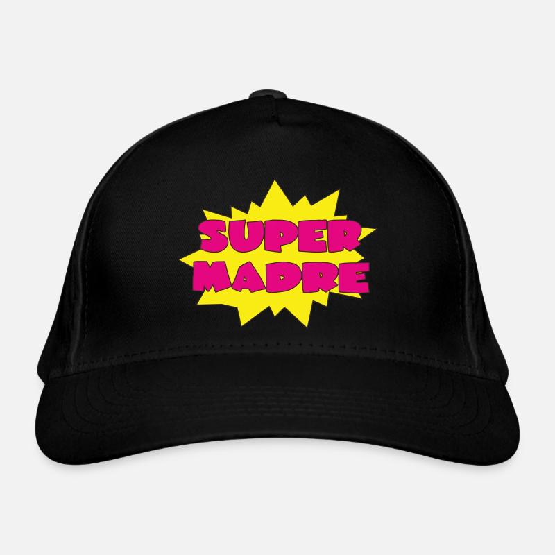 SUPER MADRE - Casquette classique bio - noir