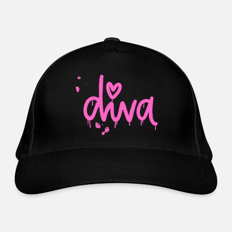 Diva - Casquette classique bio - noir