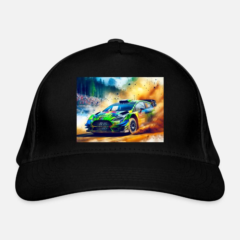 Rallye-Autorennen Bio-Baseballkappe