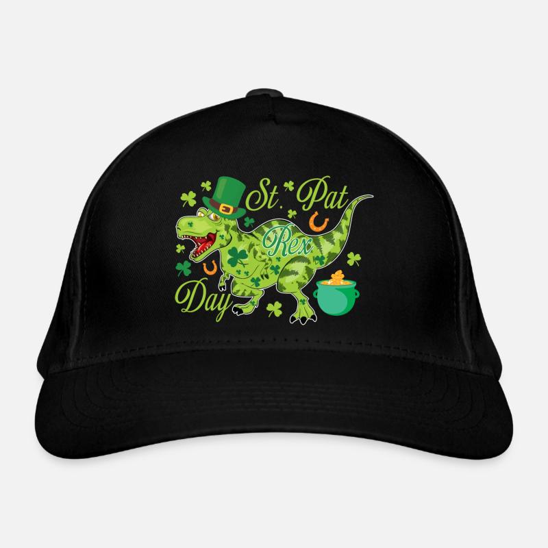 St. Patrick's Day T-Rex Organic Baseball Cap