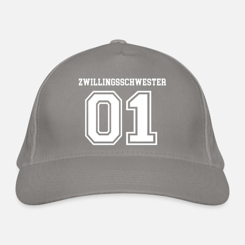 Zwillingsschwester Zwilling Schwestern Mädchen 01 Bio-Baseballkappe