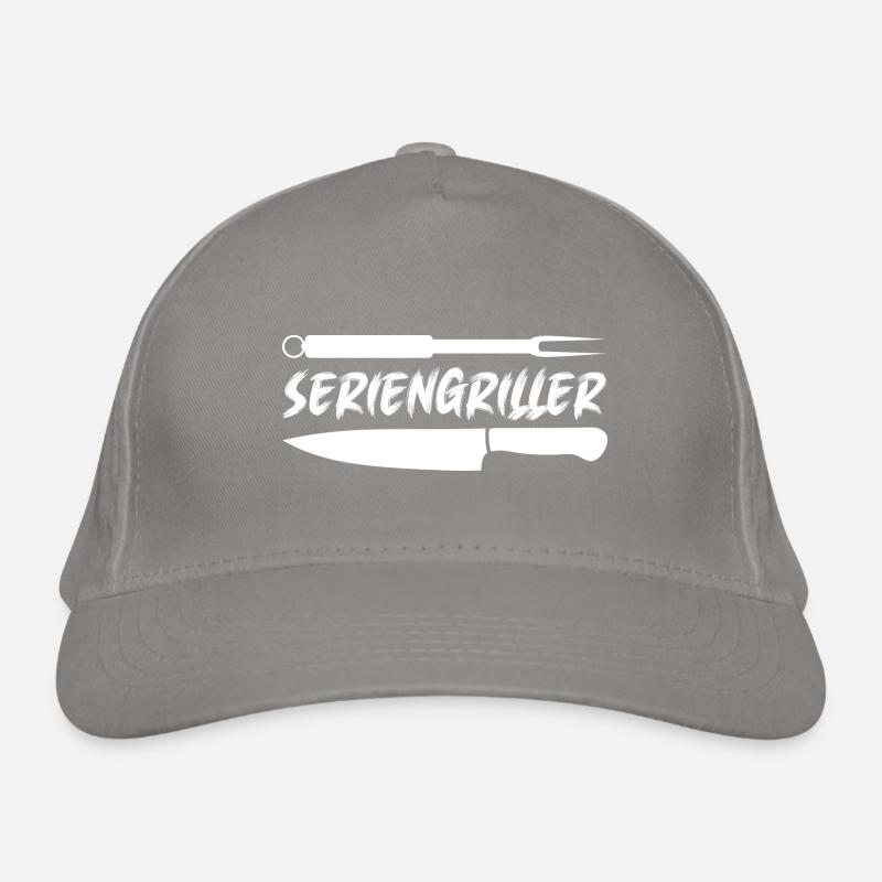 Ich bin ein Seriengriller - ich muss immer grillen Bio-Baseballkappe
