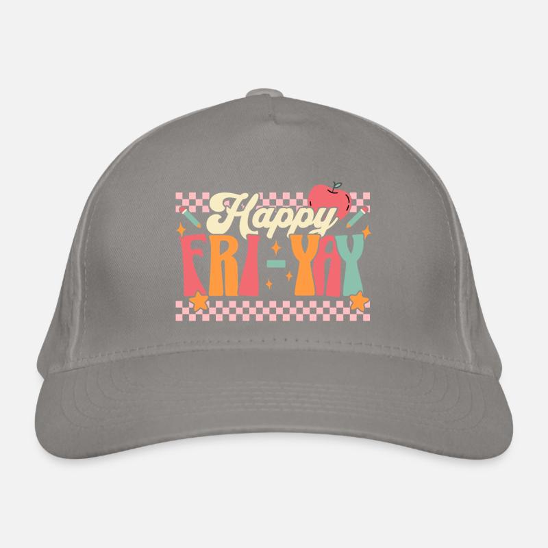 Humor Friday Teacher Weekend Organic Baseball Cap