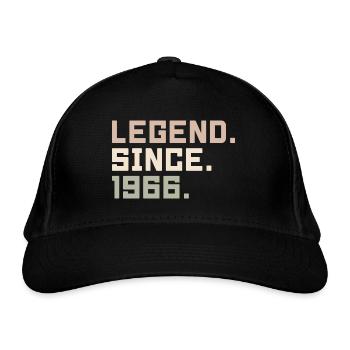 Legenden wurden im 1966 geboren Geschenkideen 1966 - Bio-Baseballkappe - Schwarz - Vorne