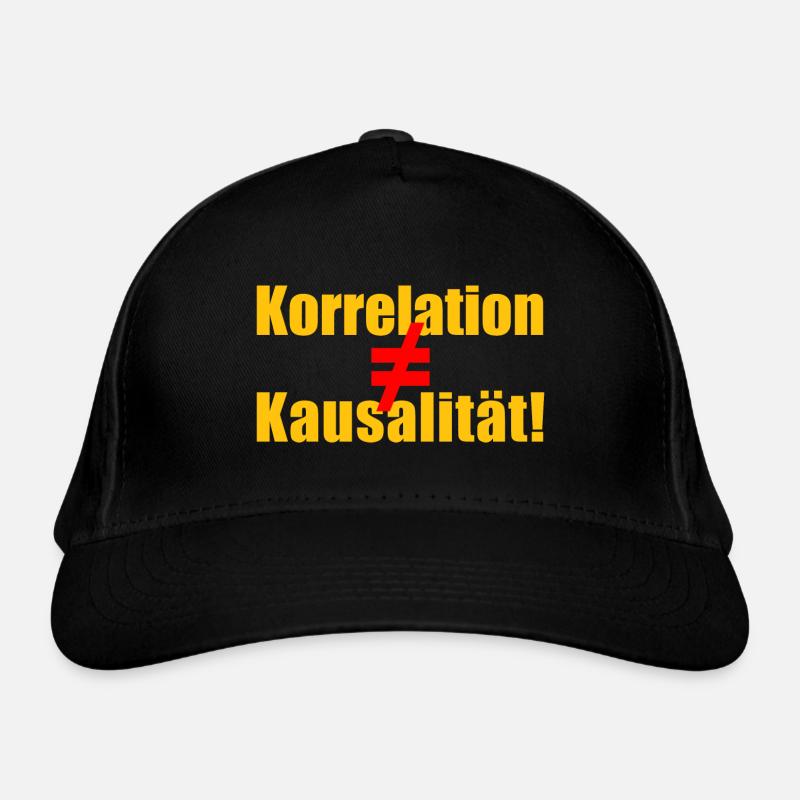 Korrelation ≠ Kausalität Bio-Baseballkappe