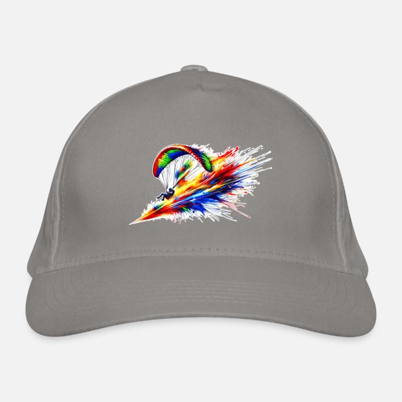 Paragleiter - Farbsplash Bio-Baseballkappe