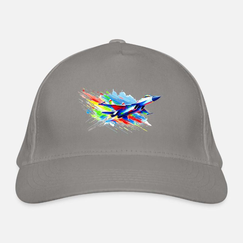 Avion de chasse - Color Splash Casquette classique bio