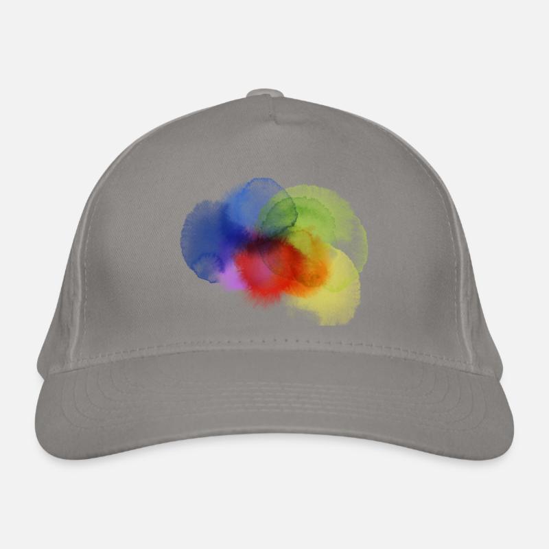 Farbklecks Bio-Baseballkappe