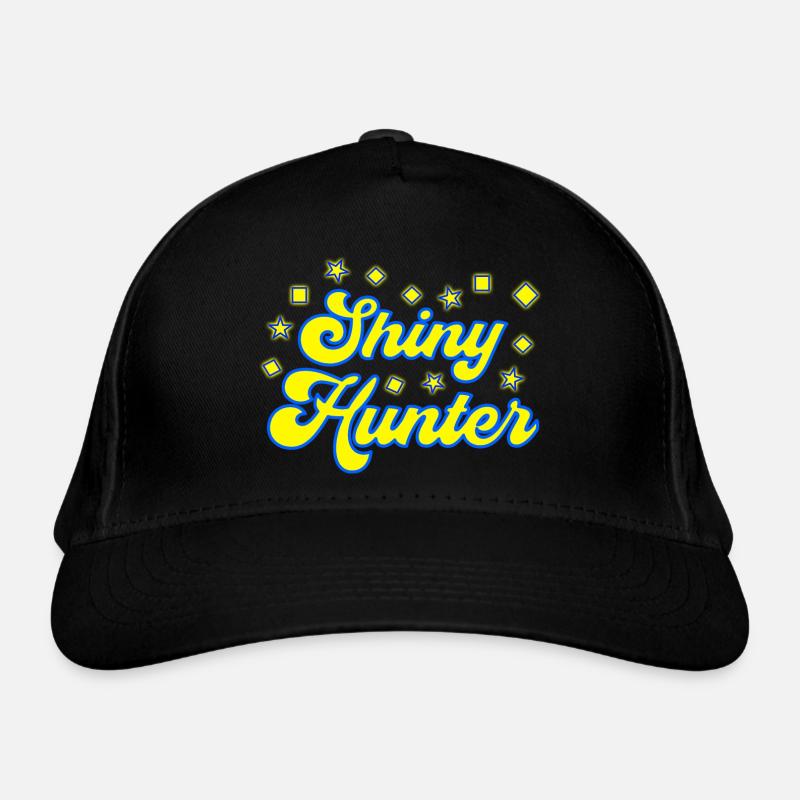 shiny hunter poke monster - Organic Baseball Cap - black