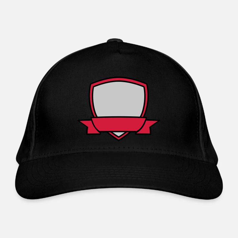 Shield Banner Empty Organic Baseball Cap