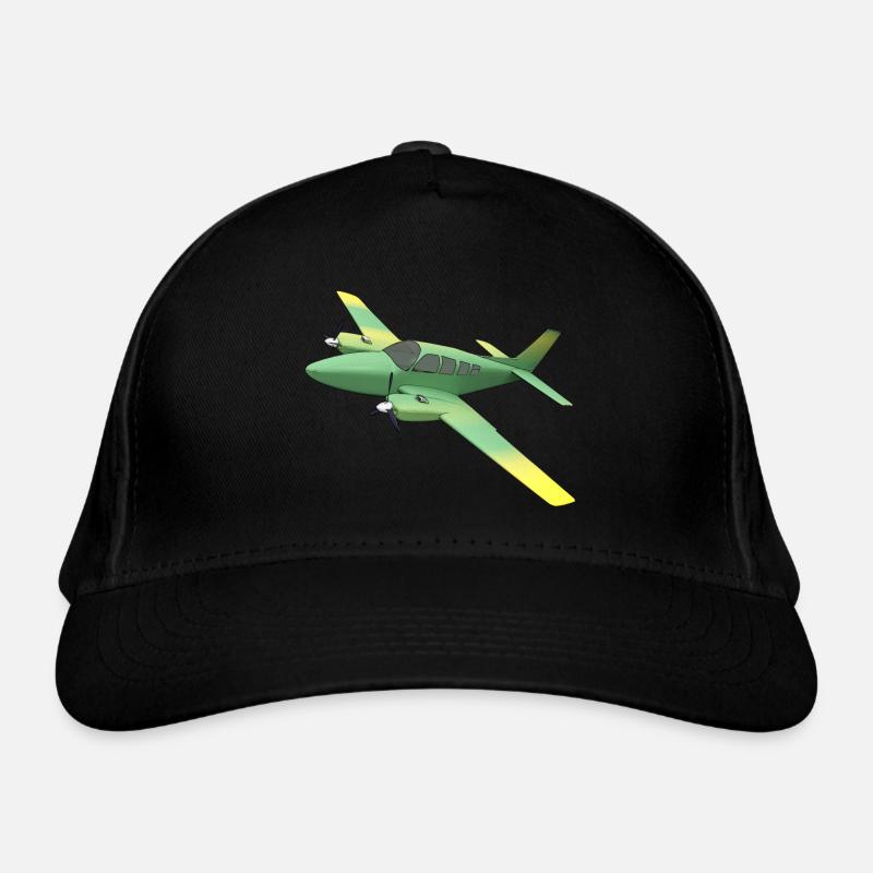 Avion bimoteur à hélice Casquette classique bio
