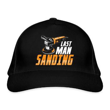 Last Man Sanding Auto Body Technician Painter - Bio-Baseballkappe - Schwarz - Vorne