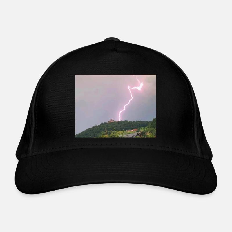 Breuberg Castle Lightning Strike Organic Baseball Cap