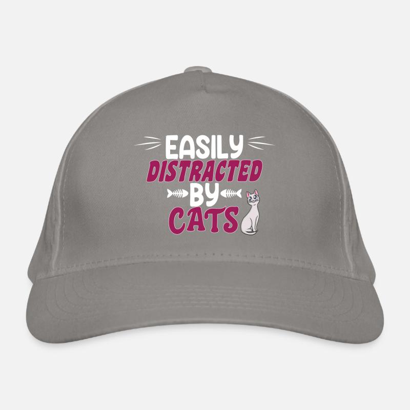 Chat mignon - facilement distrait par les chats Casquette classique bio