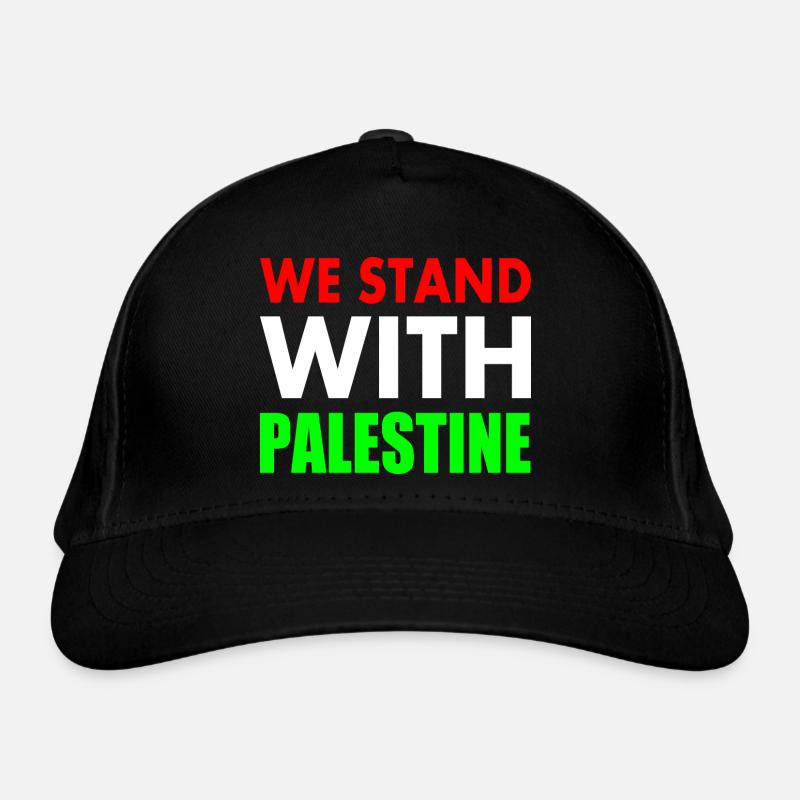 We stand with palestine Bio-Baseballkappe