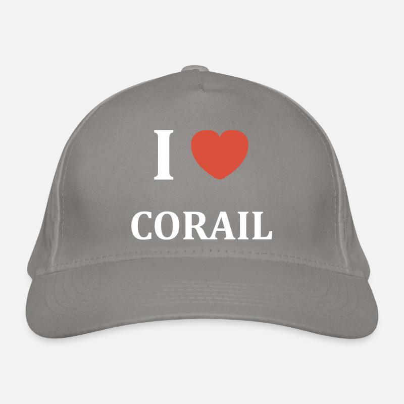I love Corail Casquette classique bio