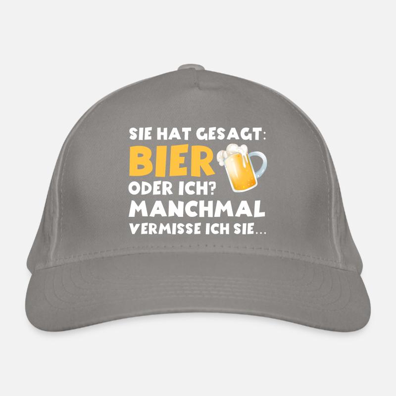 Sie hat gesagt Bier oder ich lustige Bier Sprüche Bio-Baseballkappe