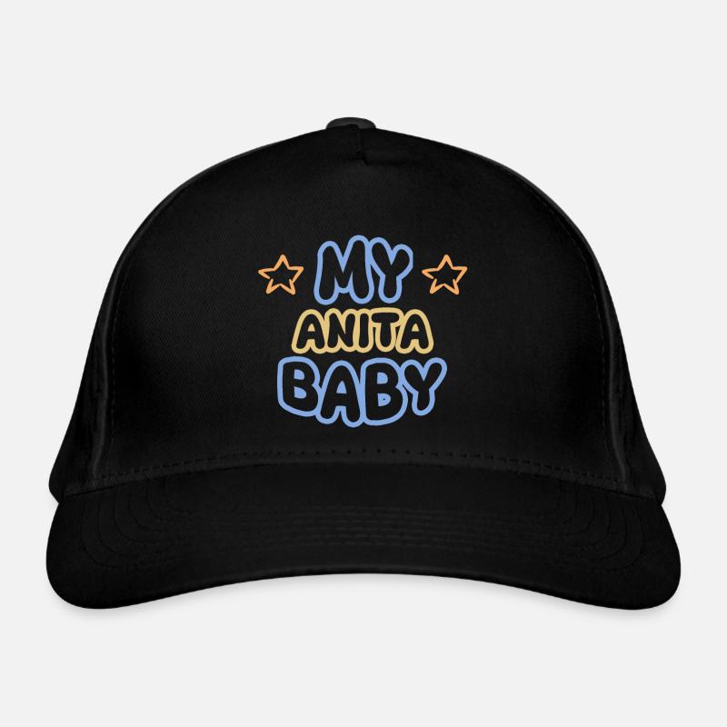 Anita as a given name Organic Baseball Cap