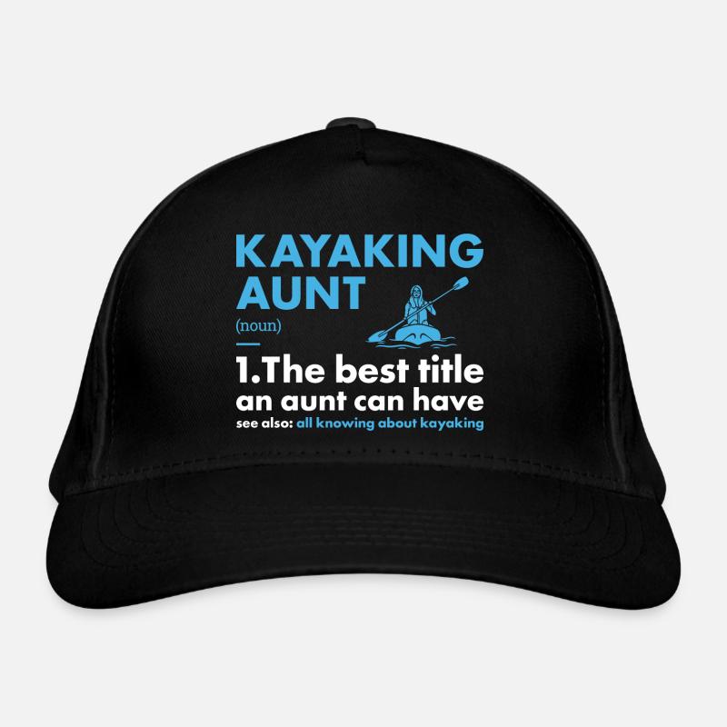 Kayaker Aunt Definition Kayaking Bio-Baseballkappe