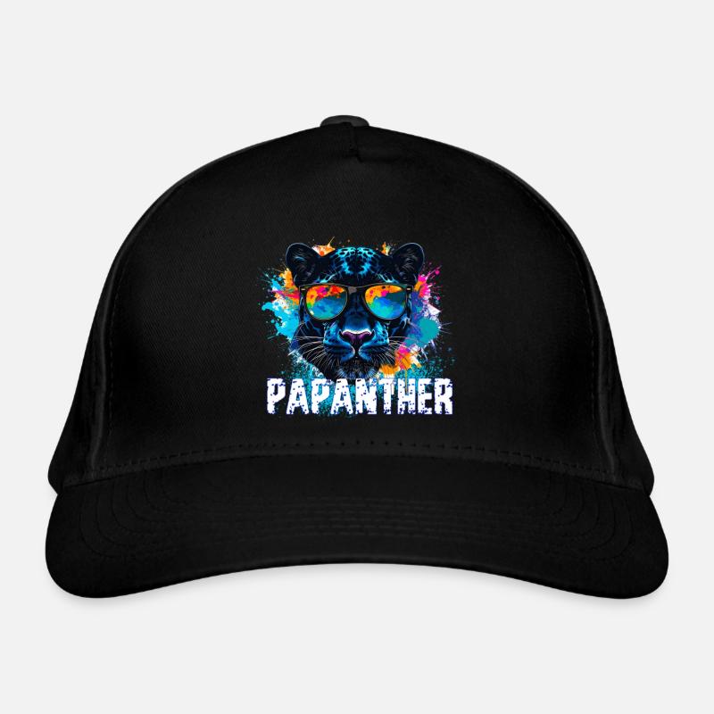 Panther with sunglasses, illustration,graffiti Organic Baseball Cap
