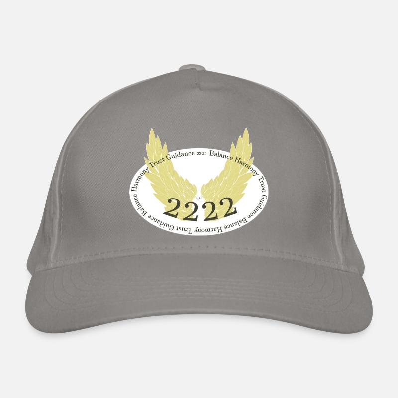 Ailes d’ange avec le numéro d’ange 2222 Casquette classique bio