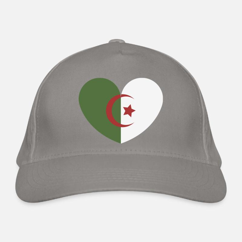 Algeria heart flag Organic Baseball Cap