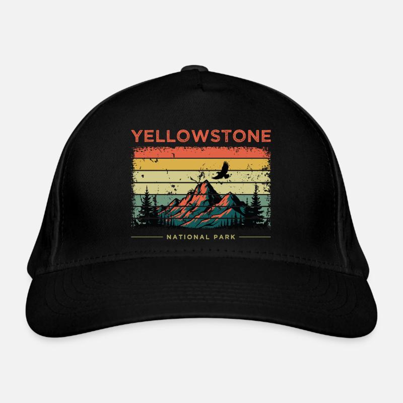 Parc national de Yellowstone Rétro Casquette classique bio