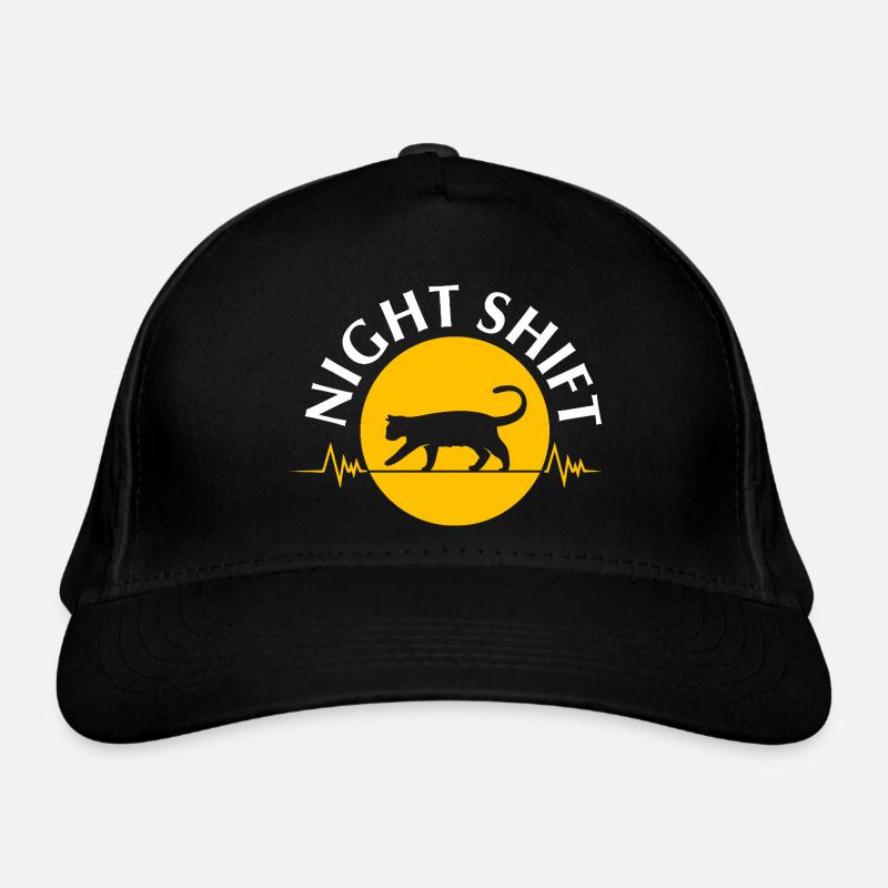 Night shift Organic Baseball Cap