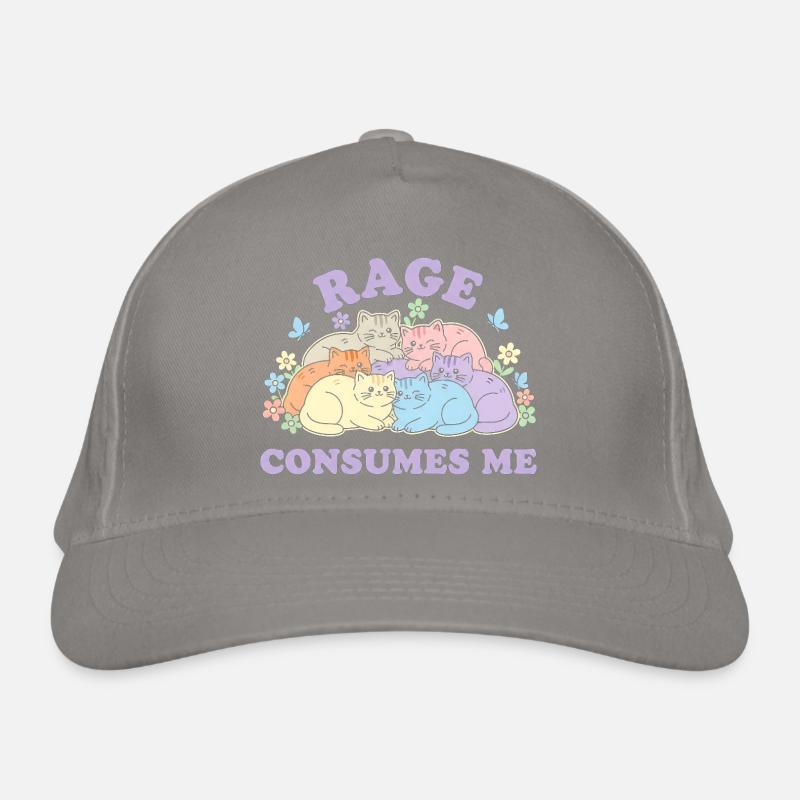 Pastel Cats Cuddly Cloud Organic Baseball Cap