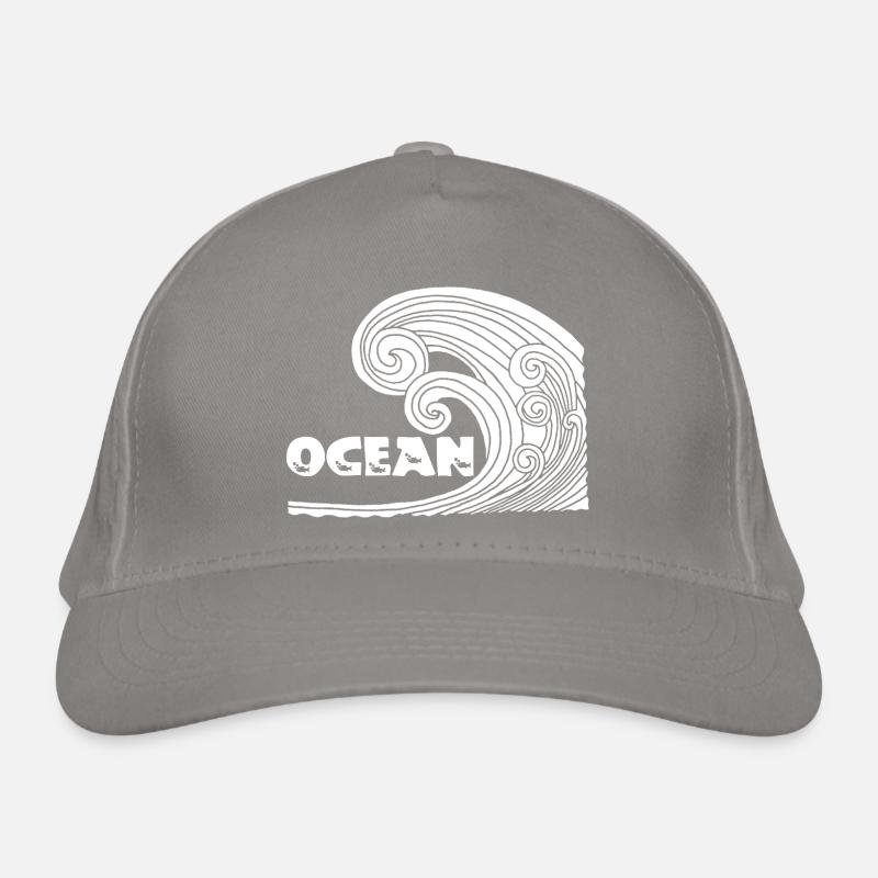 La vague blanche Casquette classique bio