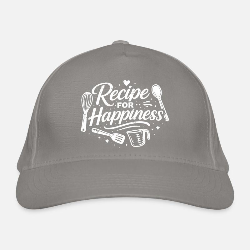recipe for happiness Organic Baseball Cap