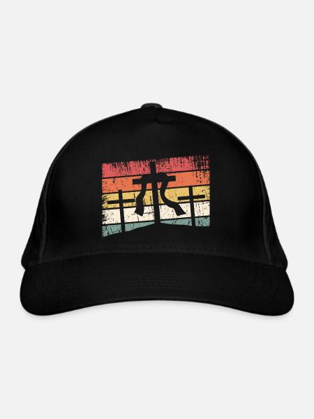 Jesus Christus - Christliches Shirt - Kreuz - Bio-Baseballkappe - Schwarz - Vorne